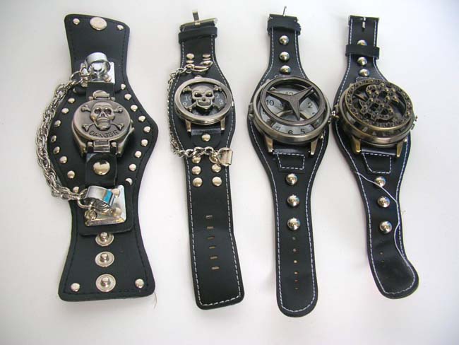 Time control jewellery shop men's fashion wholesale Hip hop man watch with tube on band in assorted design       
