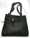 Women fashion PVC roomy tote bag shaped like a bucket with drawstrings design 