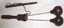 Wooden sound instrument with stick