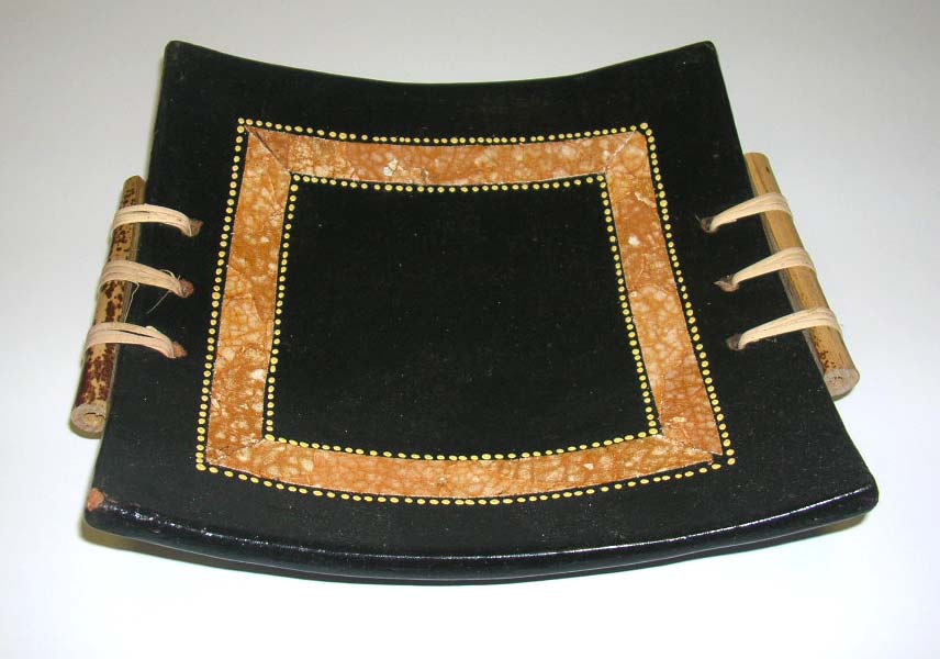 Plate manufacturer online wholesale ceramic made handcrafted square plate        