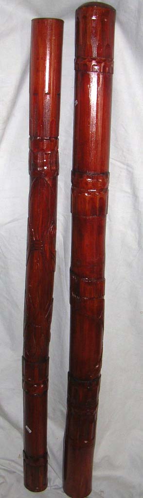 Nature music instrument store wholesale deep handicraft carving bamboo didgeridoo with snake or gecko design        