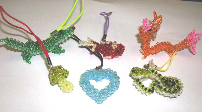 Bead factory wholesale cell phone accessory catalog online assorted handmade beaded cell phone accessory   