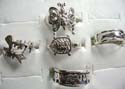 Wholesale silver animal's group sterling silver ring