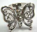 Wings can be moveable sterling silver butterfly ring