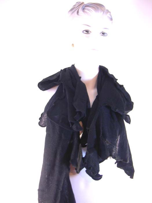 Flowing cut fashion ladies scarf in solid color design 
