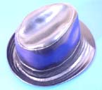 Shiny imitation leather hat