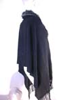 Solid ladies garment with fury neck and fury balls design