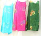 Tank top styled, spaghetti strap mid legth dress with summer print