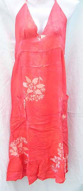 Empire waist spring fashion rayon dress with floral pattern, wholesale distribution trader