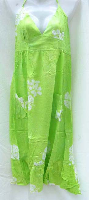 Empire waist spring fashion rayon dress with floral pattern, wholesale distribution trader