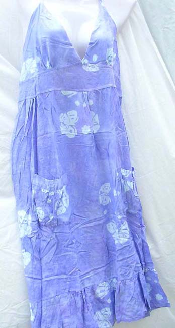 Empire waist spring fashion rayon dress with floral pattern, wholesale distribution trader