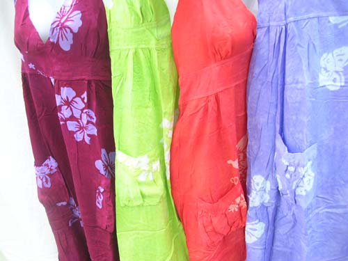 Empire waist spring fashion rayon dress with floral pattern, wholesale distribution trader