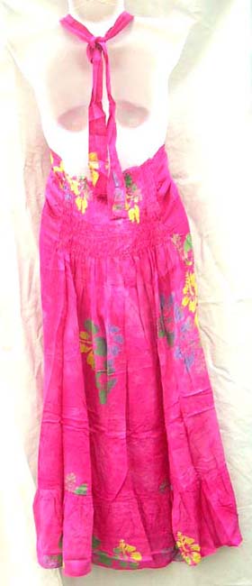 Aloha wear wholesaler exports Hawaiian hibiscua motif on beautiful rayon dress