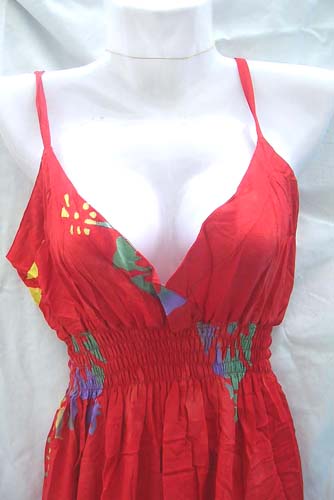 Fashion supply wholesale Slimming empire waist hawaiian pattern dress