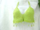 Sexy summer lime green crochet top