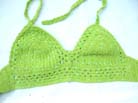 Sexy summer lime green crochet top