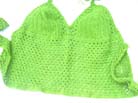 Sexy summer lime green crochet top