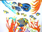 Tropical animal motif bali fashion wrap
