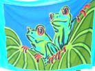 Tropical animal motif bali fashion wrap