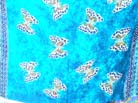 Colored butterfly designed wrap skirt 