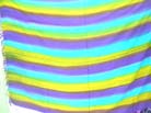 Yellow, purple and blue stripped theme bali bikini wrap 