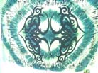 New age celtic tree of life wrap skirt on tie dye design 