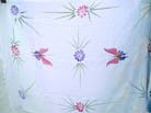 Pink and purple butterfly adorned summer wrap