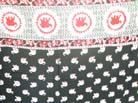 Elephant sarong with black background