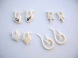 Organic bone jewelry earring in unique tribal design