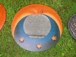 Bali mirror art, wall accessory with unique painted designs