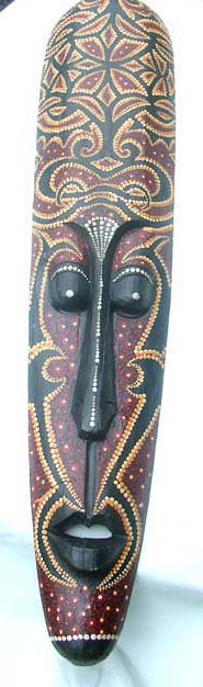 Balinese carved wooden tribal mask, Crafted wholesale art gifts
