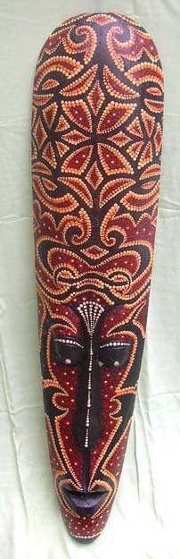 Balinese carved wooden tribal mask, Crafted wholesale art gifts