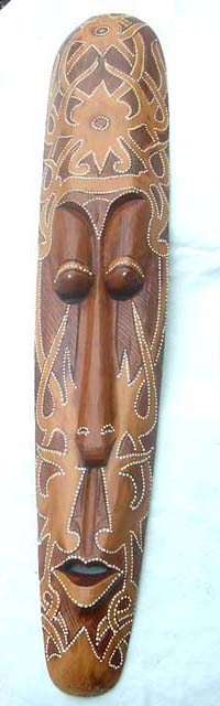 Balinese carved wooden tribal mask, Crafted wholesale art gifts