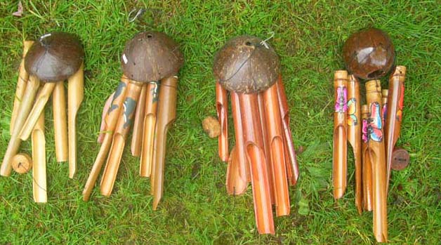 Interior design decoration shopping wholesale - Indoor, outdoor bamboo crafted wind chimes