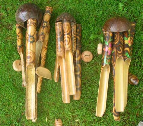 Interior design decoration shopping wholesale - Indoor, outdoor bamboo crafted wind chimes