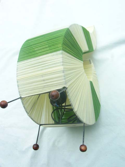 Balinese made spiral paper lamp - Indonesian art lighting wholesale