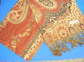 Fashion floral scarves great quality golden thread outline on each pattern