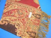 Fashion floral scarves great quality golden thread outline on each pattern