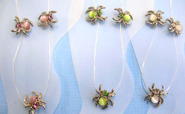 cat eye jewelry illusion fashion anklet design online distributor supply spider anklet with mini cz inlaid