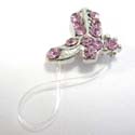 Fashion clear band toe ring motif a pair of boot shape pattern with assorted cz inlaid