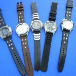 wholesale fashion watches. Unisex fashion watches with faux leather wrist bands in trendy design.