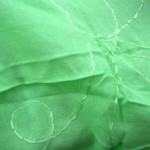 wholesale sarong. green plain sarong with embroidery.
