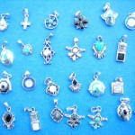 earring and pendant jewelry set . Teen fashion mini gemstone sterling silver pendant, randomly picked by our warehouse staffs.