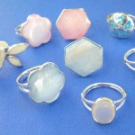 Jewelry Rings. Fine selection sterling silver seashell ring, randomly picked by our warehouse staffs.