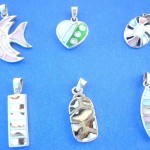 Rings Pendants In Sterling Silver. Pretty fashion dye or tiger seashell pendant, randomly picked by our warehouse staffs.
