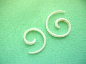 Organic Piercing Jewelry Bone Spiral