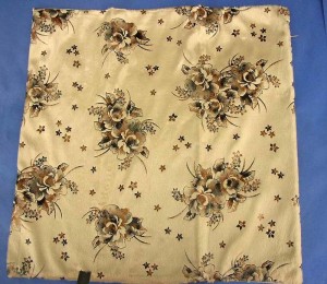 beige color rose floral polyester fabric cushion cover