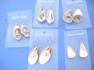 real seashell fashion earrings assorted designs