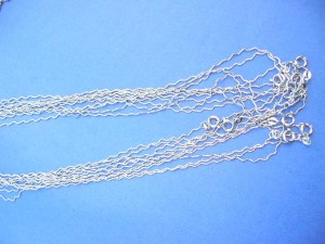 silver plated chain necklace assorted