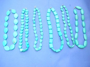 beaded turquoise genuine gemstone necklace assorted designs